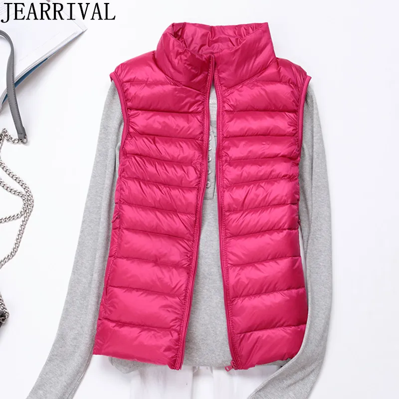 Women Ultra Light Vest 2018 New Fashion Sleeveless Winter Jacket Casual Sleeve Cotton Padded Waistcoat Down Vest Gilet Femme
Women Ultra Light Vest 2018 New Fashion Sleeveless Winter Jacket Casual Sleeve Cotton Padded Waistcoat Down Vest Gilet Femme