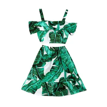 Fashion Toddler Kids Baby Girl Clothes Ruffle Casual T-shirt Straped Tops+Leaf Print Long Skirt Outfit Set Toddler Girls Clothes
Fashion Toddler Kids Baby Girl Clothes Ruffle Casual T-shirt Straped Tops+Leaf Print Long Skirt Outfit Set Toddler Girls Clothes