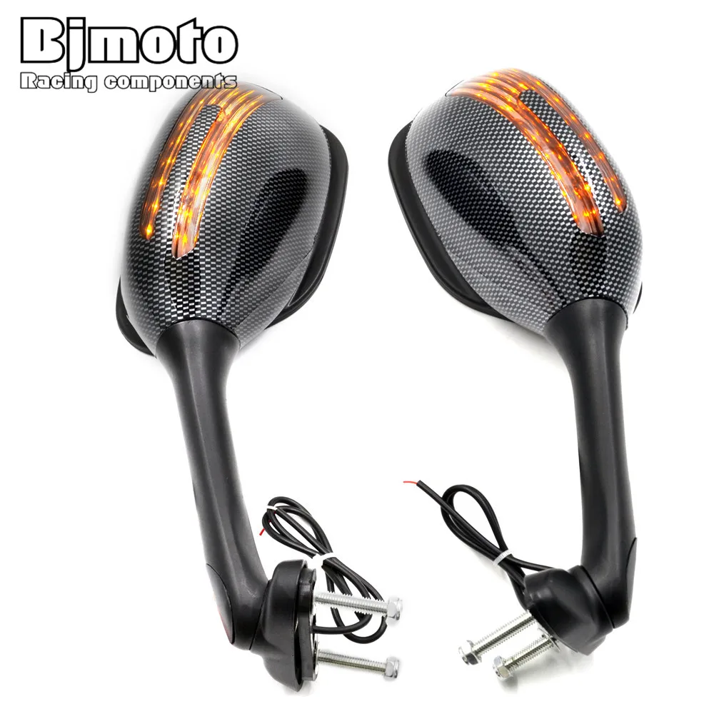 BJMOTO Motorcycle Side Mirrors with Turn Signals Light Sport Bike Rearview Mirrors For Suzuki GSXR 1000 GSXR 600 750
BJMOTO Motorcycle Side Mirrors with Turn Signals Light Sport Bike Rearview Mirrors For Suzuki GSXR 1000 GSXR 600 750