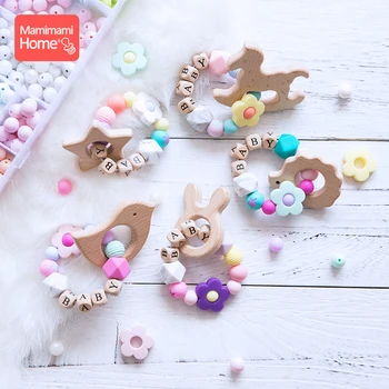 1pc Baby Wooden Teether Animal Nursing Bracelets Personalized Customized Baby Name Food Grade Perle Silicone Beads Beech Rodent
1pc Baby Wooden Teether Animal Nursing Bracelets Personalized Customized Baby Name Food Grade Perle Silicone Beads Beech Rodent