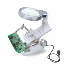 Welding Magnifier and LED Light 3X 4.5X Lens Clip Multi-function Stand Magnifier Desktop Zoom Three Hands Welding Repair Tool
Welding Magnifier and LED Light 3X 4.5X Lens Clip Multi-function Stand Magnifier Desktop Zoom Three Hands Welding Repair Tool