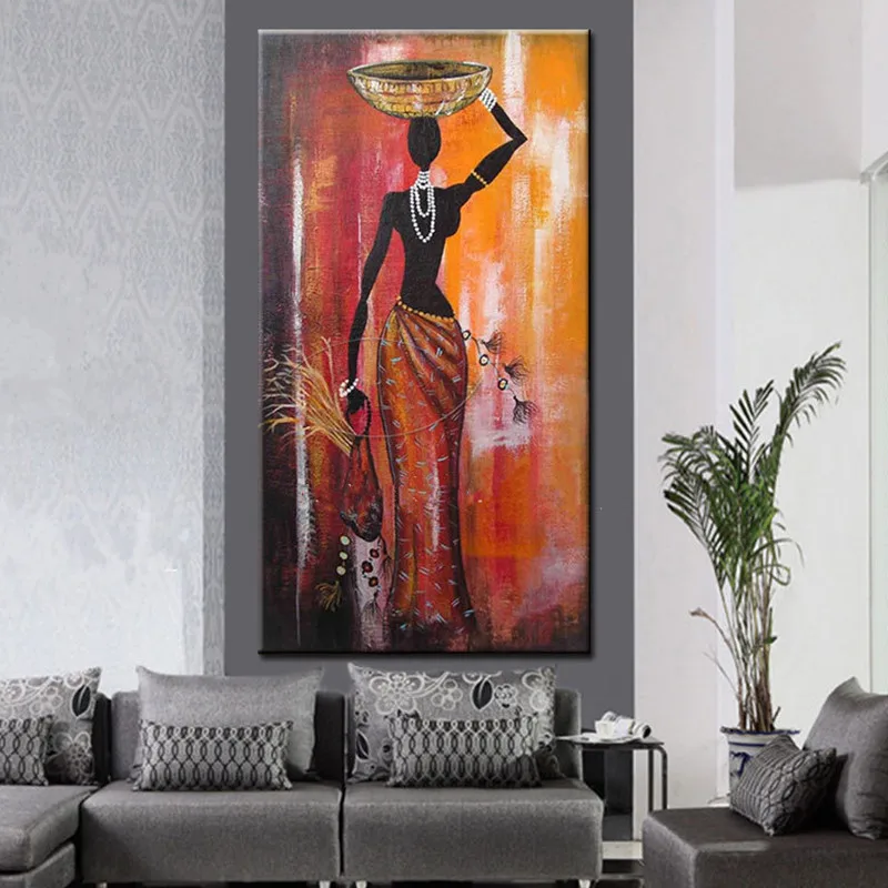 Large Painting Gifts Hand-painted Abstract Figure Oil Paintings on Canvas Home Decor Wall Art Handpainted Africa Woman Pictures
Large Painting Gifts Hand-painted Abstract Figure Oil Paintings on Canvas Home Decor Wall Art Handpainted Africa Woman Pictures