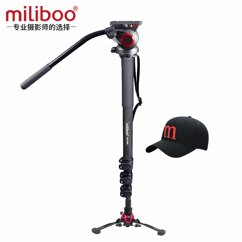 Профессиональный монопод miliboo MTT704B из углеродного волокна с жидкостной