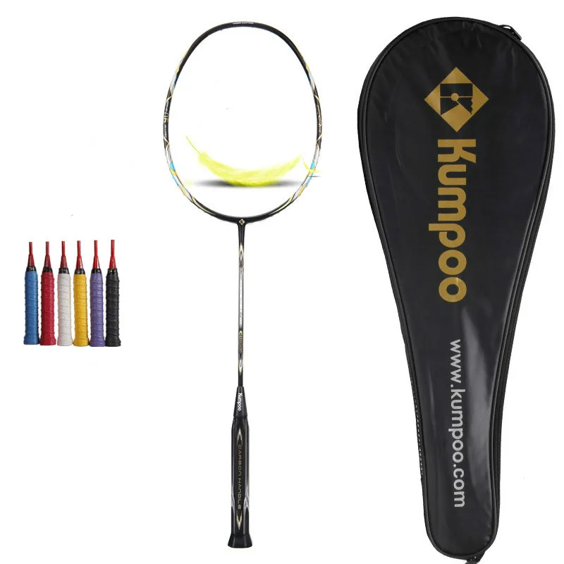 

Only 58g Genuine 9u Kumpoo Power Control Nano 9us Badminton Racket High Tension Raquette De Badminton With Bag