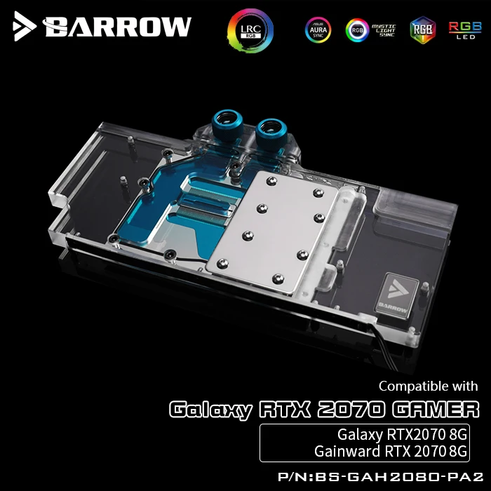 Barrow BS-GAH2080-PA2, LRC 2.0 Full Cover Graphics Card Water Cooling Blocks, For GALAXY RTX2070 Gamer/8G, Gainward RTX2070 8G
Barrow BS-GAH2080-PA2, LRC 2.0 Full Cover Graphics Card Water Cooling Blocks, For GALAXY RTX2070 Gamer/8G, Gainward RTX2070 8G