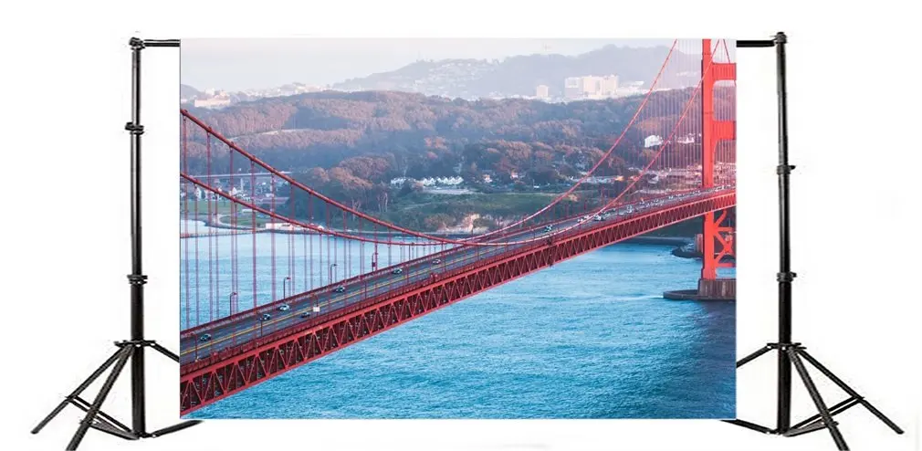 Photography Backdrop Red Golden Gate Bridge Elegant Mountain River Nature
Photography Backdrop Red Golden Gate Bridge Elegant Mountain River Nature