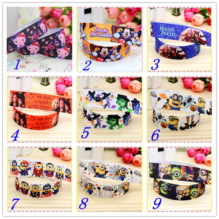 7/8'' Free shipping halloween minion mick printed grosgrain ribbon hairbow headwear party decoration diy wholesale OEM 22mm D277
7/8'' Free shipping halloween minion mick printed grosgrain ribbon hairbow headwear party decoration diy wholesale OEM 22mm D277