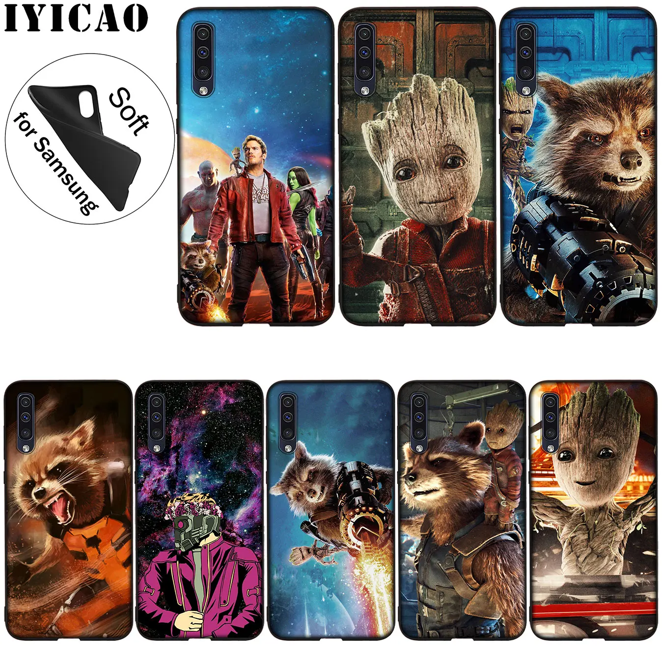 IYICAO Guardians of the for Galaxy Marvel Soft Silicone Case for Samsung Galaxy A70 A50 A40 A30 A10 M10 M20 M30 Black Cover
IYICAO Guardians of the for Galaxy Marvel Soft Silicone Case for Samsung Galaxy A70 A50 A40 A30 A10 M10 M20 M30 Black Cover