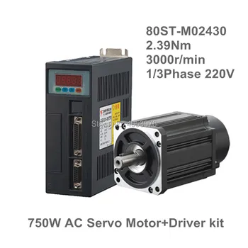NEMA32 80mm 750w 220V 2.39Nm 3000r/min AC Servo Motor+Drive Kit 80ST-M02430for Material Conveying Machine
NEMA32 80mm 750w 220V 2.39Nm 3000r/min AC Servo Motor+Drive Kit 80ST-M02430for Material Conveying Machine