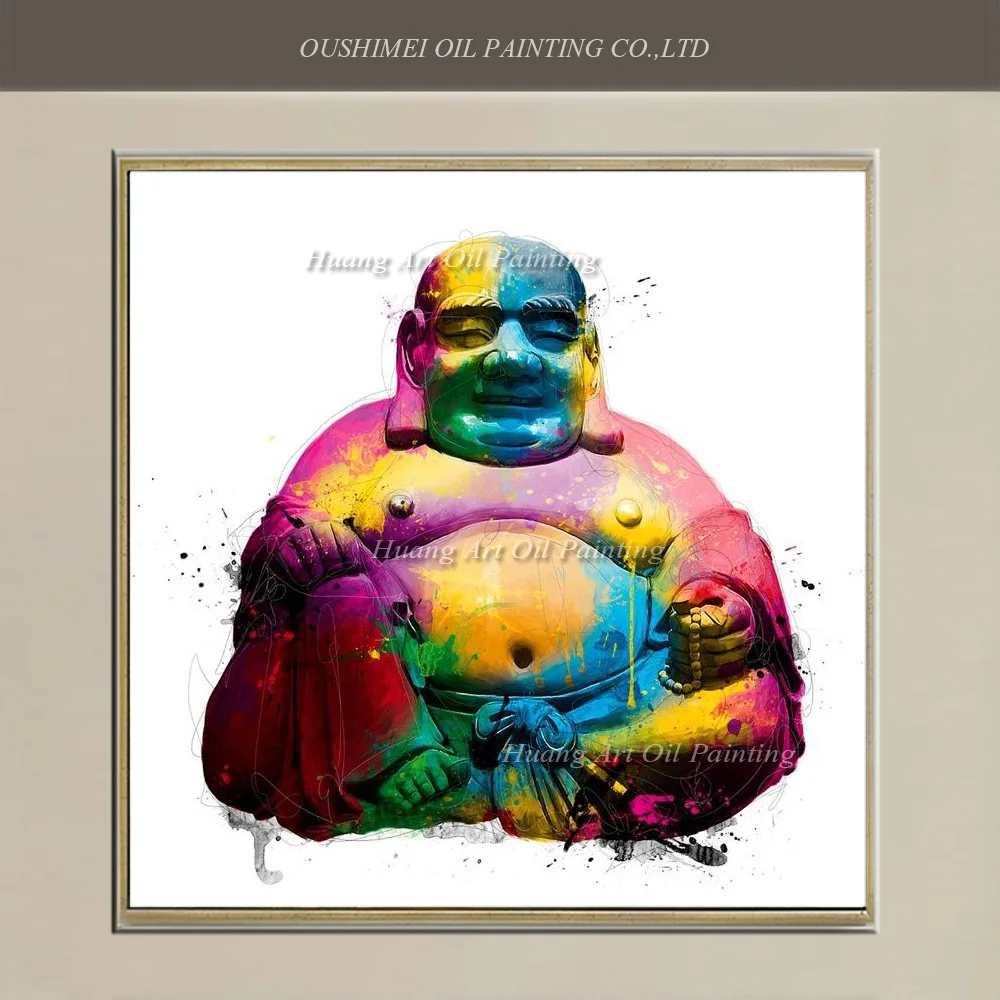 New Hand Painted Modern Religious Oil Painting Decorative Laugh Buddha Happiness Painting On Canvas For Living Room Wall Decor
New Hand Painted Modern Religious Oil Painting Decorative Laugh Buddha Happiness Painting On Canvas For Living Room Wall Decor