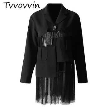 TVVOVVIN Women Irregular Womens Blazers Long Sleeve Womens Jackets Perspective Mesh Stitching Suit Blazer Long Jackets V943
TVVOVVIN Women Irregular Womens Blazers Long Sleeve Womens Jackets Perspective Mesh Stitching Suit Blazer Long Jackets V943