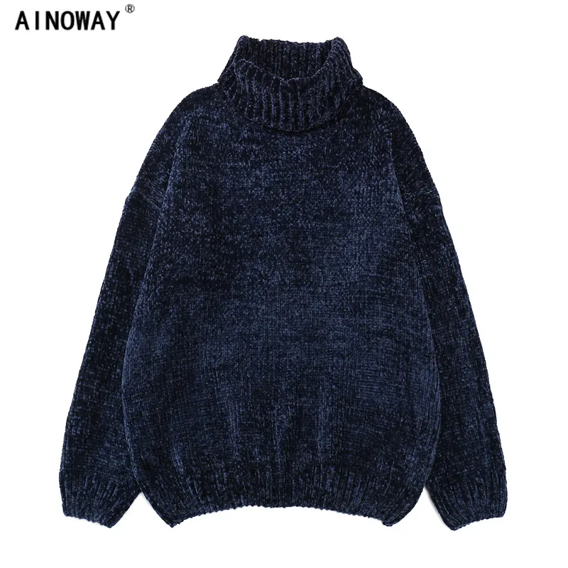 High quality vintage chenille velvet lady's sweater Wind Gold Velvet Neil turtleneck jumperknitted sweater for women oversized
High quality vintage chenille velvet lady's sweater Wind Gold Velvet Neil turtleneck jumperknitted sweater for women oversized