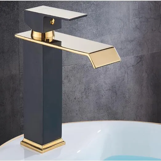 Square Basin Faucets Waterfall Bathroom Faucet Single handle Basin Mixer Tap Bath Antique Faucet Brass Sink Water Crane Gold
Square Basin Faucets Waterfall Bathroom Faucet Single handle Basin Mixer Tap Bath Antique Faucet Brass Sink Water Crane Gold
