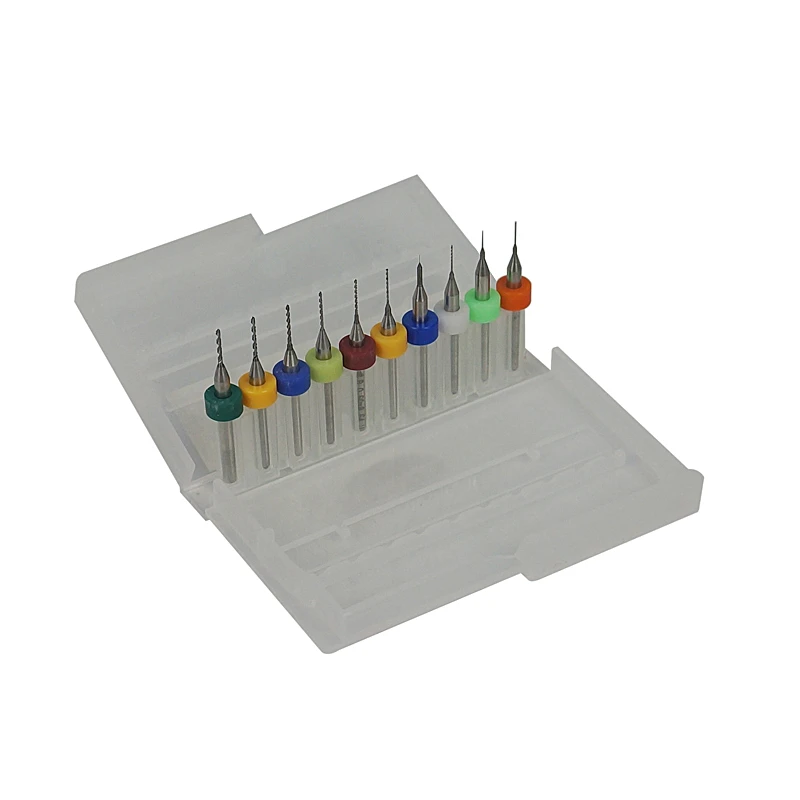 10pcs PCB Drilling Bits 0.1mm-2.0mm Tungsten Carbide Metal Milling Cutter CNC Engraving Tools
10pcs PCB Drilling Bits 0.1mm-2.0mm Tungsten Carbide Metal Milling Cutter CNC Engraving Tools