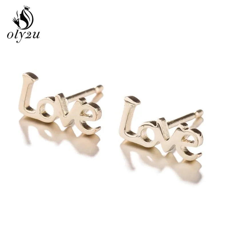 Oly2u Letters Stainless Steel Earrings for Women Love Stud Earrings Wedding Jewelry and Accessories Studs Korean Fashion
Oly2u Letters Stainless Steel Earrings for Women Love Stud Earrings Wedding Jewelry and Accessories Studs Korean Fashion