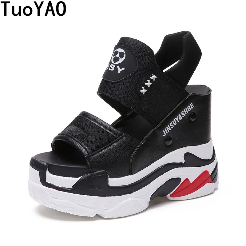 New 2019 Summer Platform Sandals Women Wedges Thick Bottom Casual Women Shoes 11.5CM Comfortable White Black Sandals Sneakers
New 2019 Summer Platform Sandals Women Wedges Thick Bottom Casual Women Shoes 11.5CM Comfortable White Black Sandals Sneakers