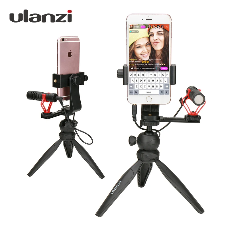 Ulanzi Phone Video Holder Tripod Flexible Vertical Bracket Mount Hot Shoe Desk Stand for iPhone Youtube Live Streaming Vlogging
Ulanzi Phone Video Holder Tripod Flexible Vertical Bracket Mount Hot Shoe Desk Stand for iPhone Youtube Live Streaming Vlogging