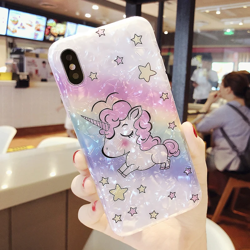 Cute My Little Pony unicorn Shell Pattern phone case For iPhone XR XS Max 7 6 6S Plus Soft TPU Silicone Cover Funny Coque
Cute My Little Pony unicorn Shell Pattern phone case For iPhone XR XS Max 7 6 6S Plus Soft TPU Silicone Cover Funny Coque