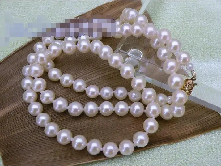 Free Shipping >>>7-7.5mm Round White Cultured Seedless Pearls Necklace 14k Solid Yellow Gold 17
Free Shipping >>>7-7.5mm Round White Cultured Seedless Pearls Necklace 14k Solid Yellow Gold 17