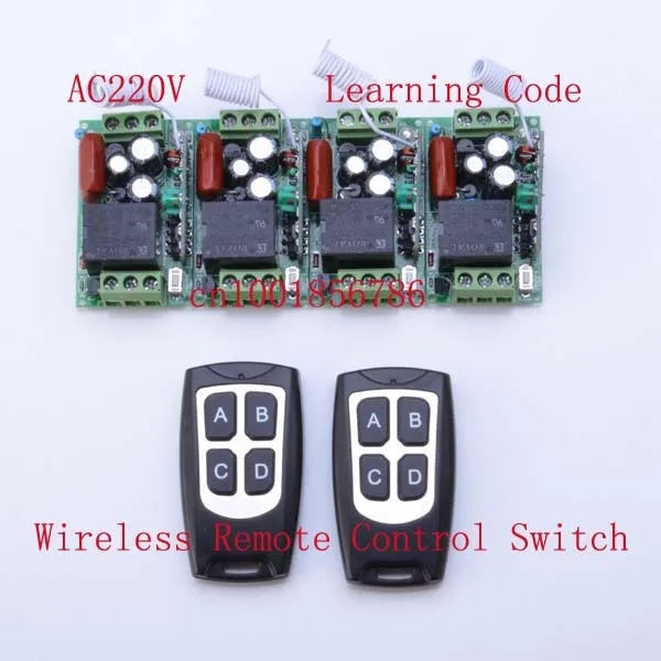 220V 1CH 10A 4Receivers(Mini size)+2Transmitter(Waterproof) RF Wireless Remote Control Power Switch System For Home Smart
220V 1CH 10A 4Receivers(Mini size)+2Transmitter(Waterproof) RF Wireless Remote Control Power Switch System For Home Smart