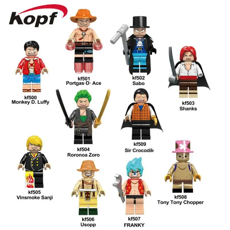 KF6037 Single Sale ONE PIECE Series Shanks Roronoa Zoro Vinsmoke Sanji Tony Chopper Roronoa Zoro Building Blocks For Kids Toy
KF6037 Single Sale ONE PIECE Series Shanks Roronoa Zoro Vinsmoke Sanji Tony Chopper Roronoa Zoro Building Blocks For Kids Toy
