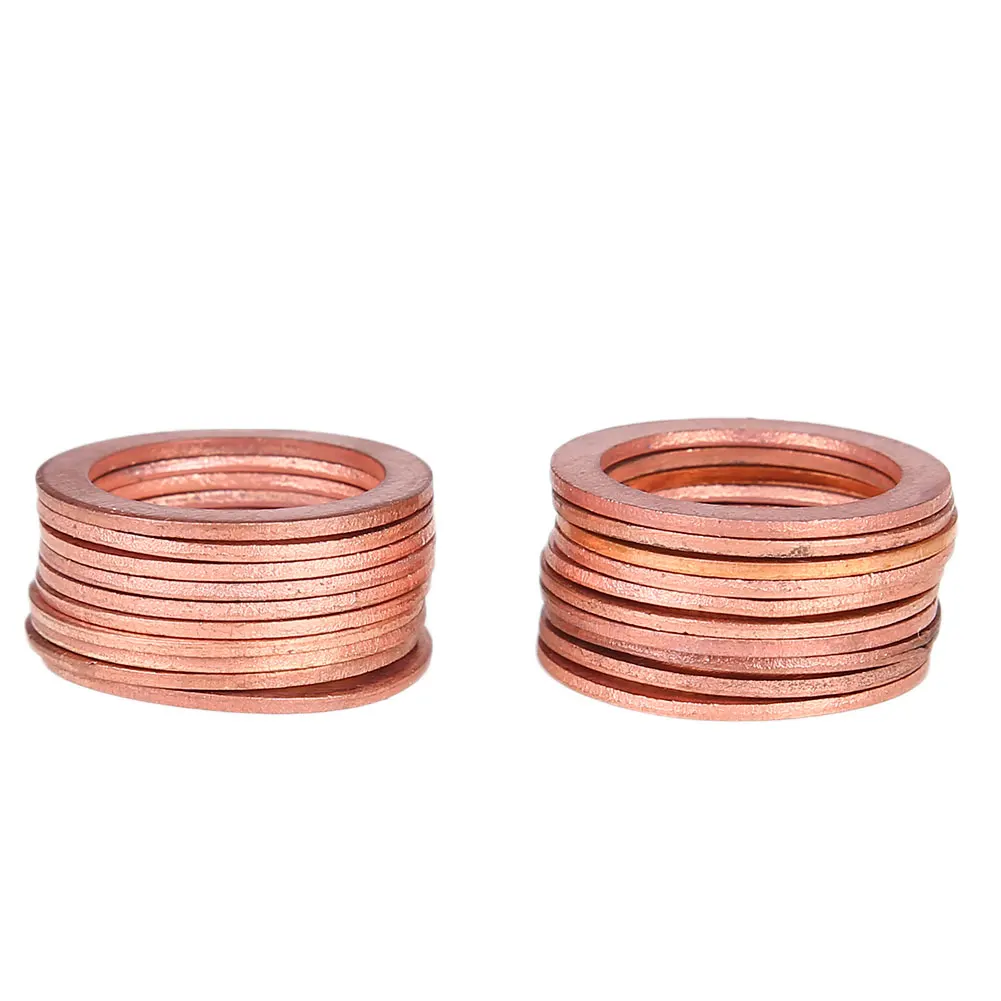 20PCS/Pack Copper Washer Solid Gasket Sump Plug Oil Seal Fittings 16x22x1.5mm Tool Parts Accessories Drop Shipping
20PCS/Pack Copper Washer Solid Gasket Sump Plug Oil Seal Fittings 16x22x1.5mm Tool Parts Accessories Drop Shipping
