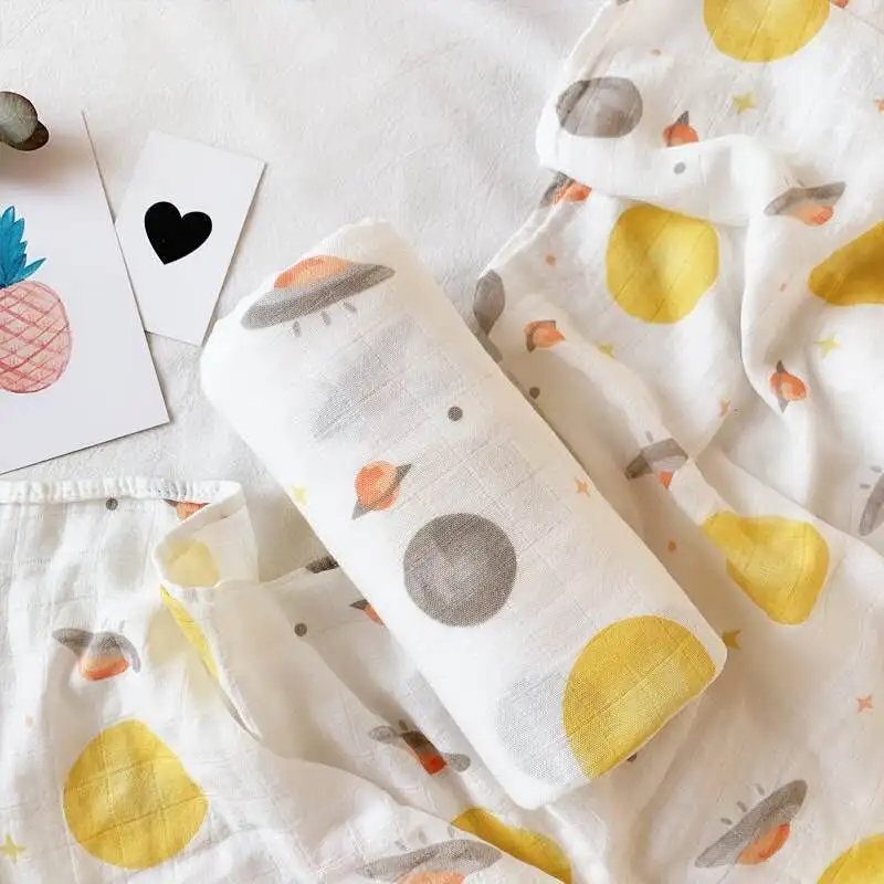 Cotton Bamboo Muslin Baby Blanket Swaddle For Newborns Lovely Wraps Bath Towel Bed Sheet
Cotton Bamboo Muslin Baby Blanket Swaddle For Newborns Lovely Wraps Bath Towel Bed Sheet