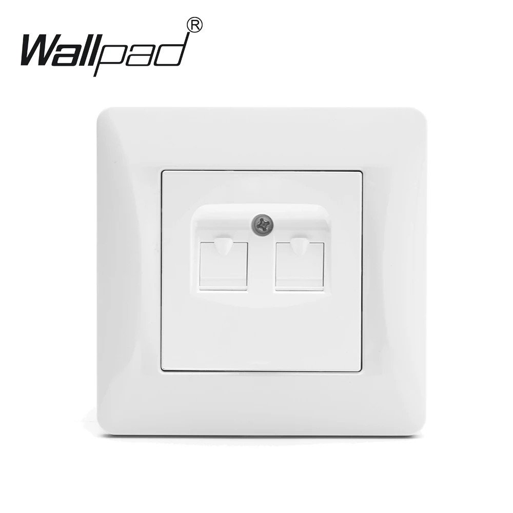 Double Data Socket Wallpad 110-250V White Plastic Panel EU European Standard Double Data RJ45 Wall Ports with Clips
Double Data Socket Wallpad 110-250V White Plastic Panel EU European Standard Double Data RJ45 Wall Ports with Clips
