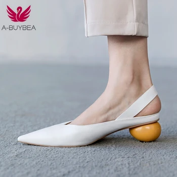 Brand New Pointed Toe Slingback Women Shoes Genuine Leather High Heel Shoes Woman Pumps Strange Heel Female Shoes Size 34-39
Brand New Pointed Toe Slingback Women Shoes Genuine Leather High Heel Shoes Woman Pumps Strange Heel Female Shoes Size 34-39