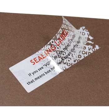 Retail Self Adhesive Tamper Sticker Labels Shipping Avoid Damage Stickers Document Bag Sealing Label Stickers VOID If Damaged
