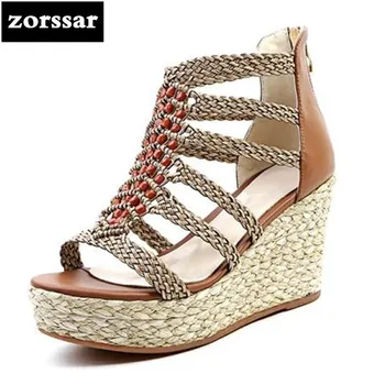 {Zorssar} 2018 Bohemian style ladies Wedges sandals Summer Womens Shoes Flats platform sandals shoes Fashion Women's shoes
{Zorssar} 2018 Bohemian style ladies Wedges sandals Summer Womens Shoes Flats platform sandals shoes Fashion Women's shoes