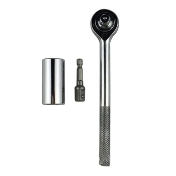 3pcs/set Universal Torque Wrench Set Head Socket Sleeve 7-19mm Power Drill Ratchet Bushing Spanner Key Magic Multi Hand Tools
3pcs/set Universal Torque Wrench Set Head Socket Sleeve 7-19mm Power Drill Ratchet Bushing Spanner Key Magic Multi Hand Tools