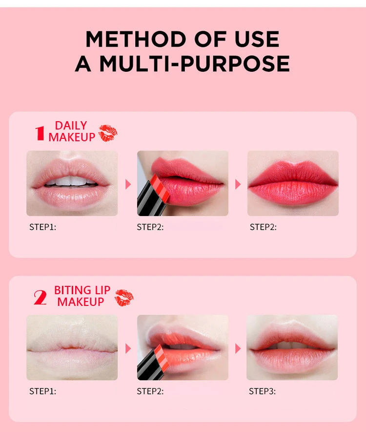 HOLD LIVE Matte Lipstick Pencil 5 Colors Press Long Lasting Lip Stick Pen Waterproof Pigment Red Lips Makeup Korean Maquiagem (10)