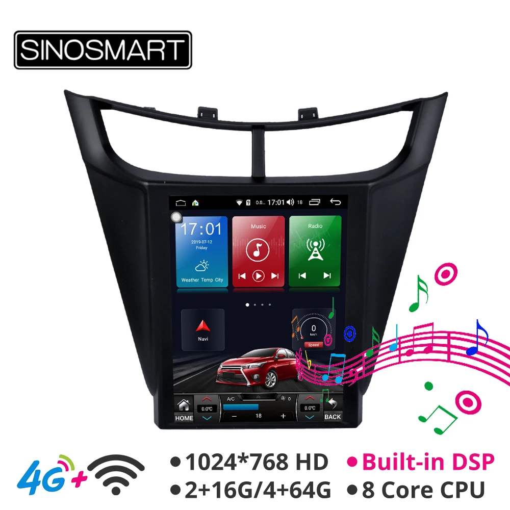 Sinosmart Android 8.1 Vertical HD screen 9.7 inch car gps multimedia radio navigation player for Chevrolet Sail 2015-2018
Sinosmart Android 8.1 Vertical HD screen 9.7 inch car gps multimedia radio navigation player for Chevrolet Sail 2015-2018