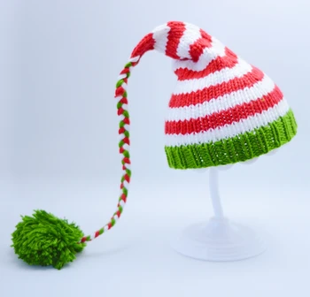 Pompom Baby Christmas Hat Newborn Photography Accessories Crochet Newborn Long Tail Hat Baby Photo Prop
Pompom Baby Christmas Hat Newborn Photography Accessories Crochet Newborn Long Tail Hat Baby Photo Prop