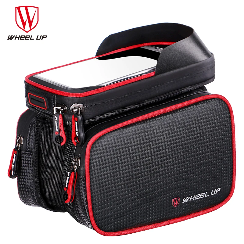 WHEEL UP 6.2 Inch Waterproof Bike Bag Touch Screen Phone Stand Bags Touch Screen Cycling Bicycle Front Frame Top Bags
WHEEL UP 6.2 Inch Waterproof Bike Bag Touch Screen Phone Stand Bags Touch Screen Cycling Bicycle Front Frame Top Bags