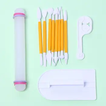 14pcs/set Sugarcraft Icing Cake Smoother Fondant Cake Decorating Tools Cutter Mould Embosser Rolling Pin Cake Tools
14pcs/set Sugarcraft Icing Cake Smoother Fondant Cake Decorating Tools Cutter Mould Embosser Rolling Pin Cake Tools