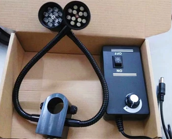 AIBOULLY Stereo Microscope LED lights Double fiber tube lighting Adjustable brightness For the column with a diameter of 32mm
AIBOULLY Stereo Microscope LED lights Double fiber tube lighting Adjustable brightness For the column with a diameter of 32mm