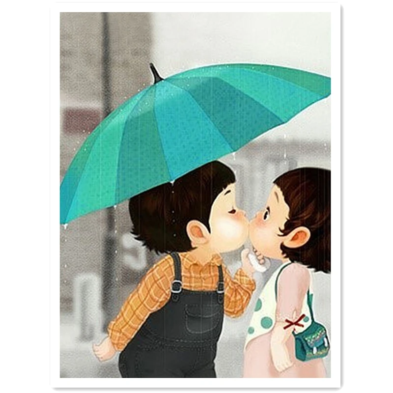 Rainy Couple Diamond cross-stitch kits Painting square Drill full rhinestone diamond Decor Needlework Diy diamond painting set
Rainy Couple Diamond cross-stitch kits Painting square Drill full rhinestone diamond Decor Needlework Diy diamond painting set