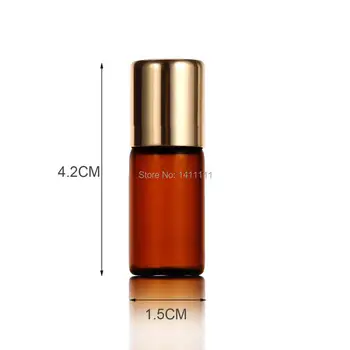 Factory price 2500pcs 3ml Refillable Amber Brown Roll On Glass Essential Oils Fragrances Bottle + Metal Roller Ball Gold Alu cap
Factory price 2500pcs 3ml Refillable Amber Brown Roll On Glass Essential Oils Fragrances Bottle + Metal Roller Ball Gold Alu cap