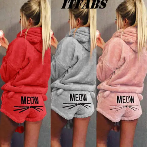 New Style Women Girl Winter Warm Pajama Set Coral Fleece Velvet Winter Warm Long Sleeve Short Nightdress Sleepwear Pajamas Sets
New Style Women Girl Winter Warm Pajama Set Coral Fleece Velvet Winter Warm Long Sleeve Short Nightdress Sleepwear Pajamas Sets