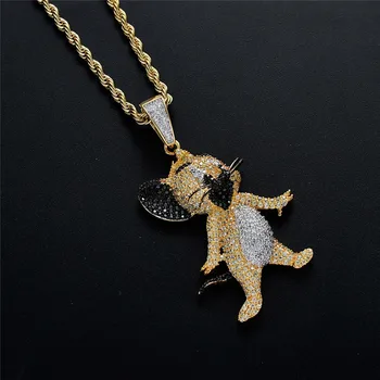 Hip Hop Jewelry Cartoon Anime Character Pendant Necklace For Men Women Micro Pave Zircon Jerry Necklaces Festival Gifts
Hip Hop Jewelry Cartoon Anime Character Pendant Necklace For Men Women Micro Pave Zircon Jerry Necklaces Festival Gifts