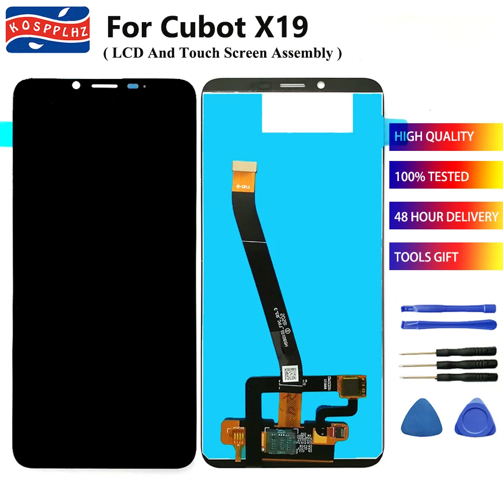 For Cubot X19 LCD Display and Touch Screen Digitizer Sensor Assembly For 5.93 inch Cubot X19 Mobile Phone Repair Parts + Tools
For Cubot X19 LCD Display and Touch Screen Digitizer Sensor Assembly For 5.93 inch Cubot X19 Mobile Phone Repair Parts + Tools