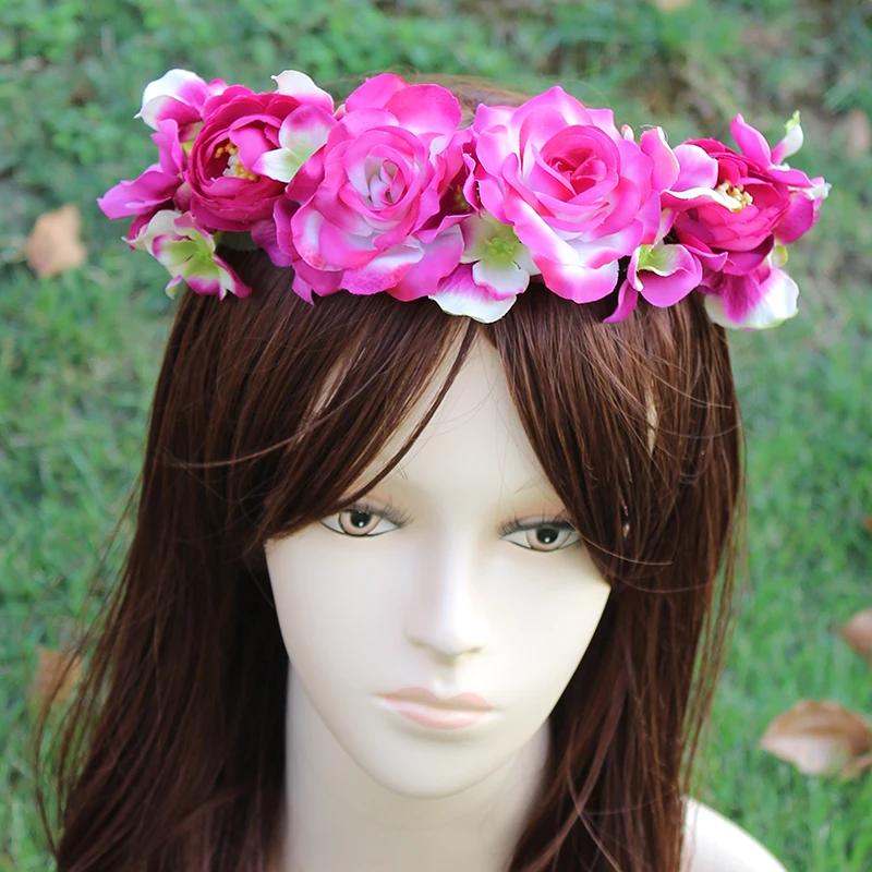 Summer style big flower yellow Bride Accessory Rose Flowers Hair Bridal Wedding Flower Garland Headbands Crowns headband
Summer style big flower yellow Bride Accessory Rose Flowers Hair Bridal Wedding Flower Garland Headbands Crowns headband