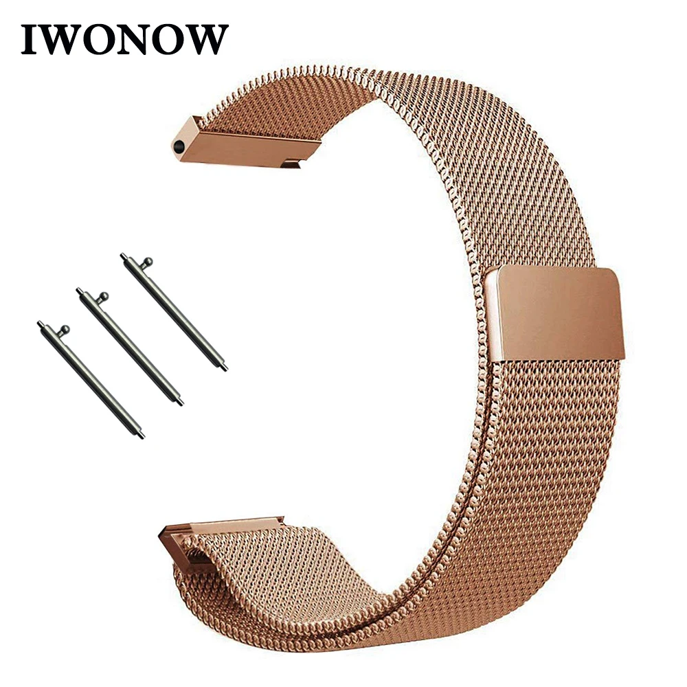 Milanese Watchband 18/20/22mm for Samsung Galaxy Watch Active/42/46mm Gear S3 S2 Amazfit Bip Huawei GT 2 Steel Band Wrist Strap
Milanese Watchband 18/20/22mm for Samsung Galaxy Watch Active/42/46mm Gear S3 S2 Amazfit Bip Huawei GT 2 Steel Band Wrist Strap