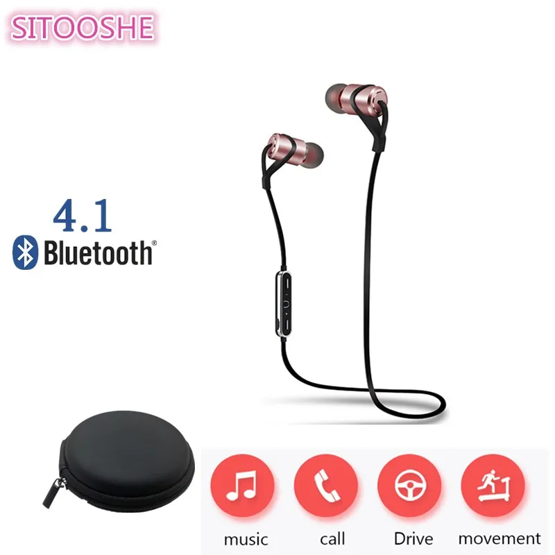 SITOOSHE Neckband Bluetooth Earphone With MIC Wireless Earphones Spor Waterproof Earbuds Strong Bass Earpiece for Xiomi MP3 iOS
SITOOSHE Neckband Bluetooth Earphone With MIC Wireless Earphones Spor Waterproof Earbuds Strong Bass Earpiece for Xiomi MP3 iOS