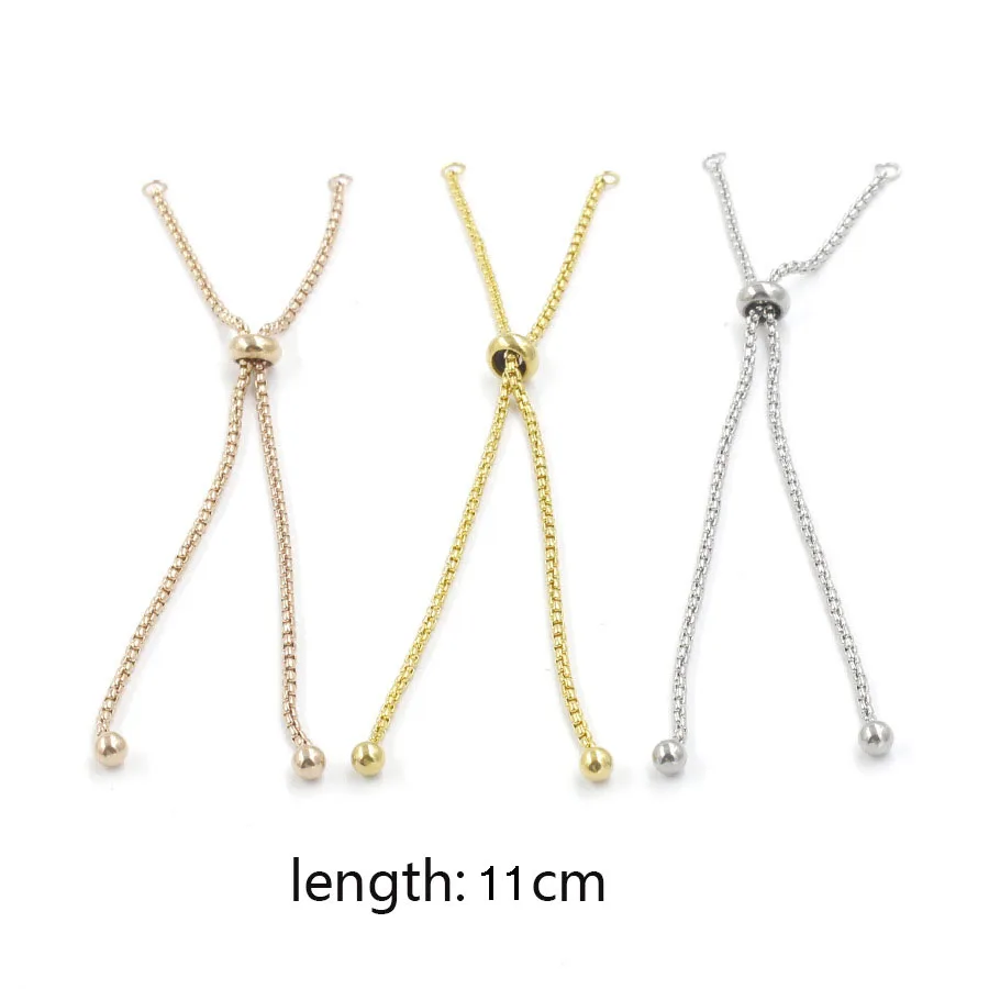 Fnixtar Stainless Steel Box Chain Slider/Slide Extender Chain ForJewelry Necklace Bracelet 3 Color Adjustable 11cm 50pcs/lot
Fnixtar Stainless Steel Box Chain Slider/Slide Extender Chain ForJewelry Necklace Bracelet 3 Color Adjustable 11cm 50pcs/lot