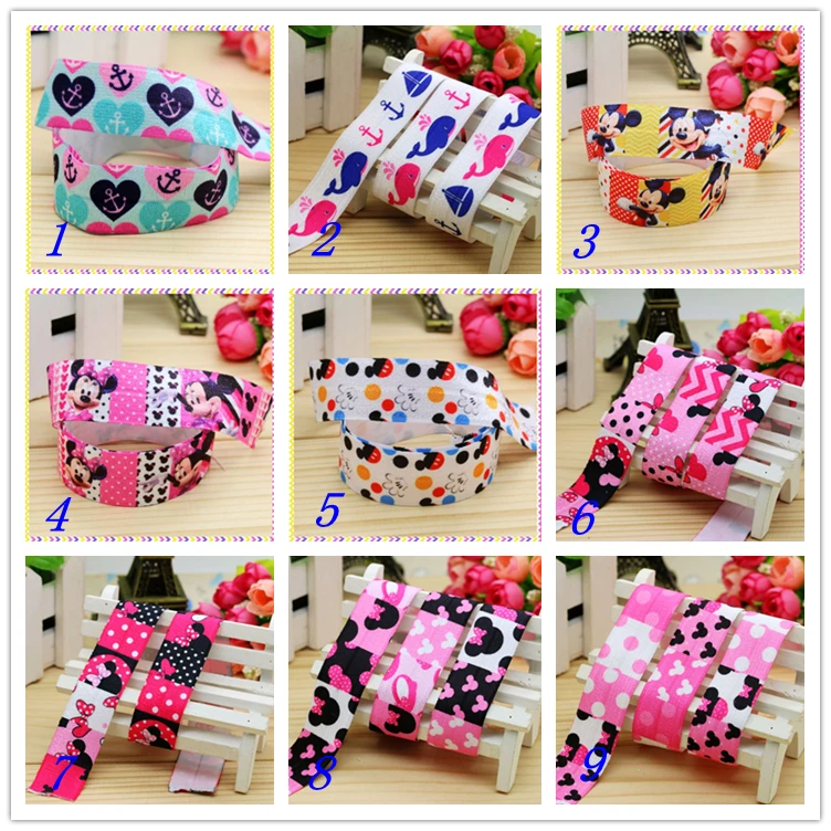 1'' Free shipping Fold Elastic FOE anchor minnie mickey whale printed headband headwear diy decoration wholesale OEM 25mm D147 
1'' Free shipping Fold Elastic FOE anchor minnie mickey whale printed headband headwear diy decoration wholesale OEM 25mm D147