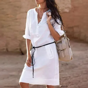 Boho Summer Casual Loose Bikini Cover Up Women Chiffon Long Blouse White Kafan Robe Long Sleeve V Neck Solid Sundress
Boho Summer Casual Loose Bikini Cover Up Women Chiffon Long Blouse White Kafan Robe Long Sleeve V Neck Solid Sundress