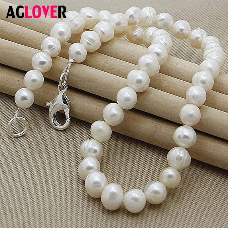 Freshwater Pearl Necklace 925 Silver Jewelry Woman Wedding White Pearl Necklace Natural Pearl Jewelry
Freshwater Pearl Necklace 925 Silver Jewelry Woman Wedding White Pearl Necklace Natural Pearl Jewelry